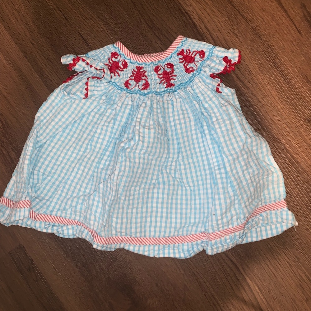 Baby girl Shrimp and Grits dress